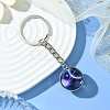 Round Glass Beads Keychain KEYC-YW00066-05-1