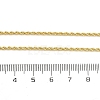 2mm Brass Rope Chain Necklaces for Men Women NJEW-G160-18G-5