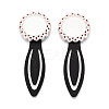 Alloy & Iron Bookmark Cabochon Settings PALLOY-N184-08S-1
