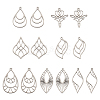  Jewelry 14Pcs 7 Style Stainless Steel Pendants STAS-PJ0001-46-9