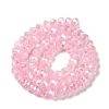 Baking Electroplate Glass Beads Strands DGLA-A039-J10mm-B15-2