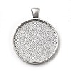 Alloy Pendant Cabochon Settings PALLOY-A13349-P-NR-1