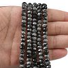 Natural Snowflake Obsidian Bead Strands G-D344-A13-2