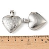 316 Stainless Steel Locket Pendants STAS-K321-20P-3