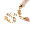 4mm Round Natural Pink Opal Beaded Bracelets BJEW-P318-03G-03-3