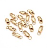 Rack Plating Brass Lobster Claw Clasps with Jump Rings KK-WH0063-02G-02-NR-1