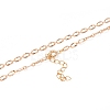 Brass Cable Chain Necklace Making NJEW-JN03164-3