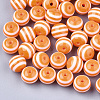 Round Striped Resin Beads RESI-R158-10mm-13-1