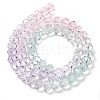 Transparent Painted Glass Beads Strands DGLA-A034-T8mm-A23-5
