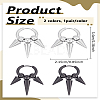 4Pcs 2 Colors 304 Stailess Steel Hoop Earrings EJEW-LP0007-059-2