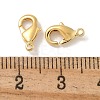 Brass Lobster Claw Clasps KK-H503-34G-02-3