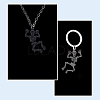 12Pcs 3 Colors Halloween Alloy Pendants FIND-DC0003-08-5