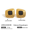 304 Stainless Steel Acrylic Nuggets Stud Earrings FS-WG2C215-01-2