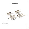 Elegant 304 Stainless Steel Bowknot Stud Earrings CR5364-4-1