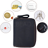 Rectangle Leather Credit Card Wallets for Women Men AJEW-WH20001-31C-5