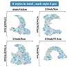 Waterproof PVC Colored Laser Stained Window Film Static Stickers DIY-WH0314-132-2