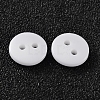 2-Hole Flat Round Resin Sewing Buttons for Costume Design BUTT-E119-18L-19-2