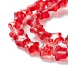 Transparent Glass Beads Strand GLAA-F112-04H-4