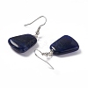 Natural Sodalite Trapezoid Dangle Earrings EJEW-D188-02P-07-3