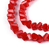 Opaque Glass Beads Strands GLAA-N019-4mm-02-3