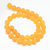 Natural White Jade Bead Strands G-R297-10mm-35-2