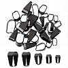 40Pcs 5 Styles 304 Stainless Steel Snap on Bails STAS-SC0004-94-1