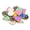 18Pcs 9 Colors Alloy Enamel Charms ENAM-YW0001-97-3