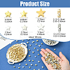 180Pcs 6 Styles CCB Plastic Beads CCB-YW0001-51-3