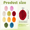54Pcs 9 Colors Handicraft Milk Cotton Knitting Leaf Ornament Accessories DIY-FG0004-82-2