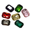 Faceted Rectangle K9 Glass Pointed Back Rhinestone Cabochons RGLA-A017-10x14mm-SM-3