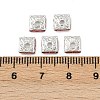 Brass Rhinestone Spacer Beads X1-RSB072-08S-2