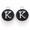 Platinum Plated Alloy Charms X-ENAM-S118-02K-P-1