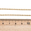 304 Stainless Steel Ball Chain Tassel Y Necklaces for Women NJEW-Z104-01G-4
