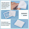 BENECREAT 6Pcs 2 Styles Square Plastic Loose Diamond Storage Boxes CON-BC0007-16-4