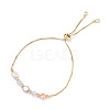 Adjustable Brass Slider Bracelets BJEW-JB05182-1