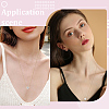 15Pcs Brass Clear Cubic Zirconia Multi-strand Links KK-BBC0019-93G-6