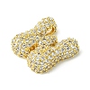 Rack Plating Brass Clear Cubic Zirconia Pendants KK-S378-01G-W-2