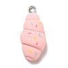 Opaque Resin Pendants RESI-G043-D04-B-2