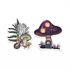 50Pcs Cartoon Mushroom Paper Sticker Label Set DIY-G066-09-2