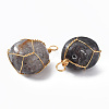 Natural Cloudy Quartz Pendants G-N332-50-06-3