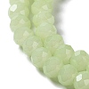 Baking Paint Imitation Jade Glass Bead Strands DGLA-A034-J6MM-A21-3