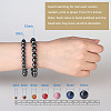 SUNNYCLUE Non-magnetic Synthetic Hematite Round Beads Stretch Bracelets BJEW-PH0001-8mm-22-6