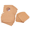 Square Kraft Paper Jewelry Storage Boxes CON-TAC0001-04A-1