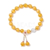 Cat Eye Beads Stretch Bracelets for Women BJEW-TA00691-02-1