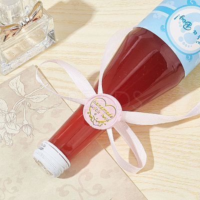 Brass Wax Seal Stamp with Wood Handle AJEW-WH0412-0261-1