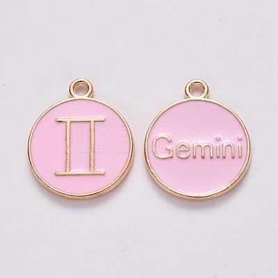 Alloy Enamel Pendants X-ENAM-S124-01B-09I-1