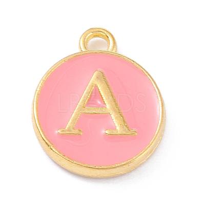 Golden Plated Alloy Enamel Charms ENAM-Q437-14A-1