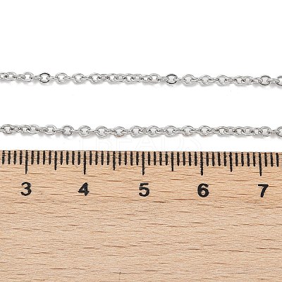 Tarnish Resistant 304 Stainless Steel Cable Chain Necklace Making LS-STAS-P045-05P-1