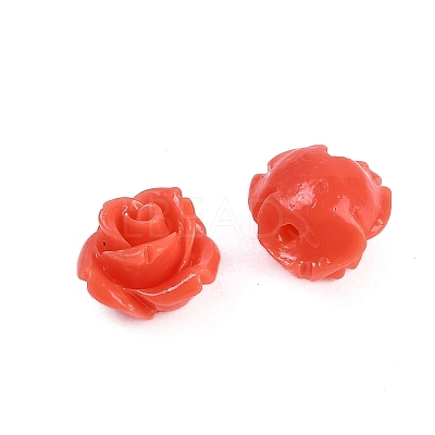 Synthetic Coral Carved Beads CORA-M001-07O-1