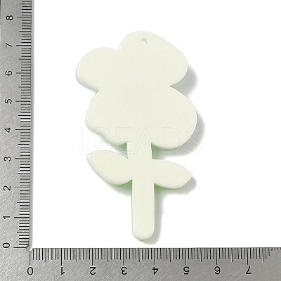 Opaque Acrylic Big Pendants OACR-I018-01B-1